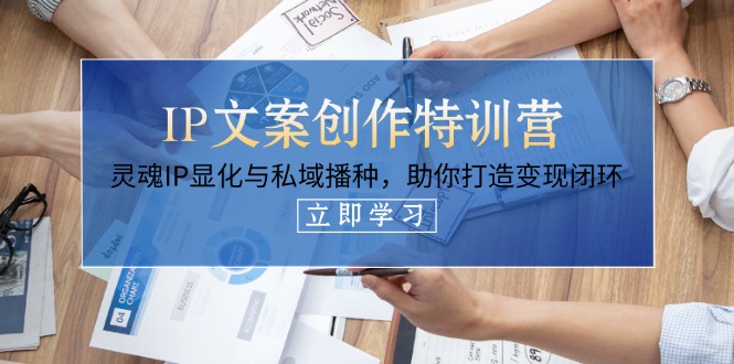（14330期）IP文案创作特训营，灵魂IP显化与私域播种，助你打造变现闭环（14节课）-慕途网