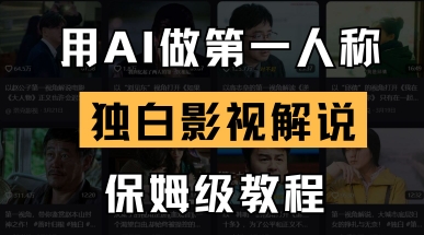 用AI做第一人称独白影视解说，手把手教学，保姆级教程-慕途网