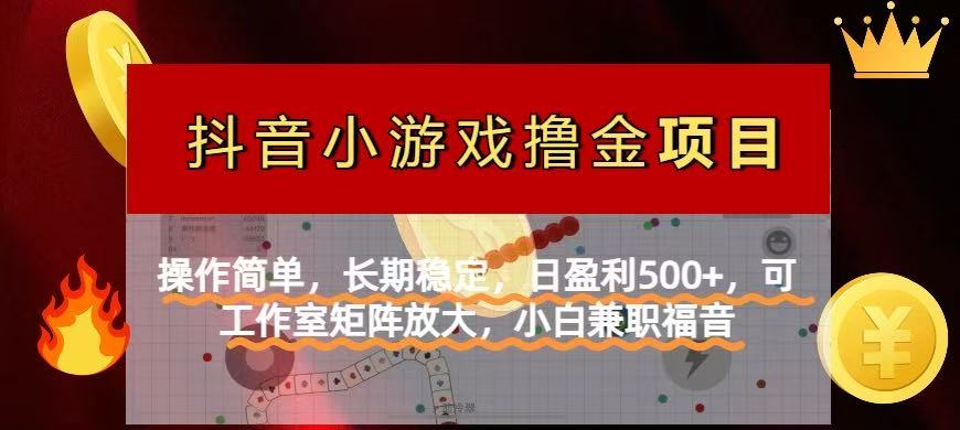 （14290期）【抖音小游戏发行人计划项目】操作简单，长期稳定，日盈利500+，可工作...-慕途网